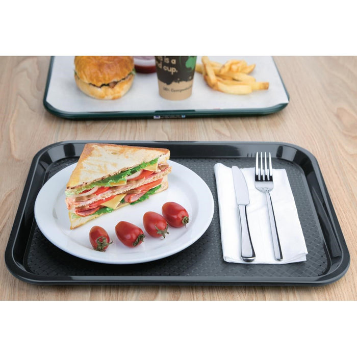 Olympia Kristallon Foodservice Tray Charcoal 305 x 415mm Olympia