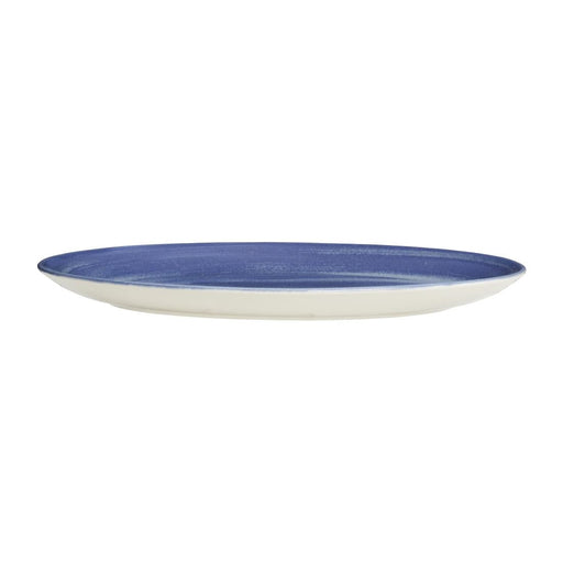 Steelite Revolution Bluestone Oval Coupe Plates 342mm (12 Pack) Steelite