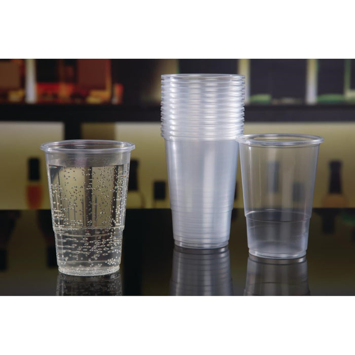 eGreen Flexy-Glass Recyclable Half Pint To Brim UKCA CE Marked 284ml (1000 Pack) eGreen