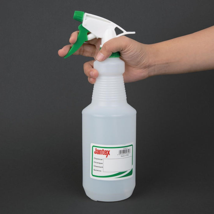Jantex Colour-Coded Trigger Spray Bottle Green 750ml Jantex