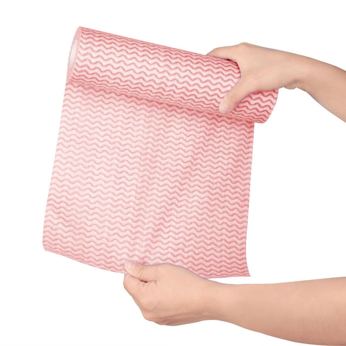 Jantex Non Woven Cloth Red (Roll of 100 Sheets) Jantex