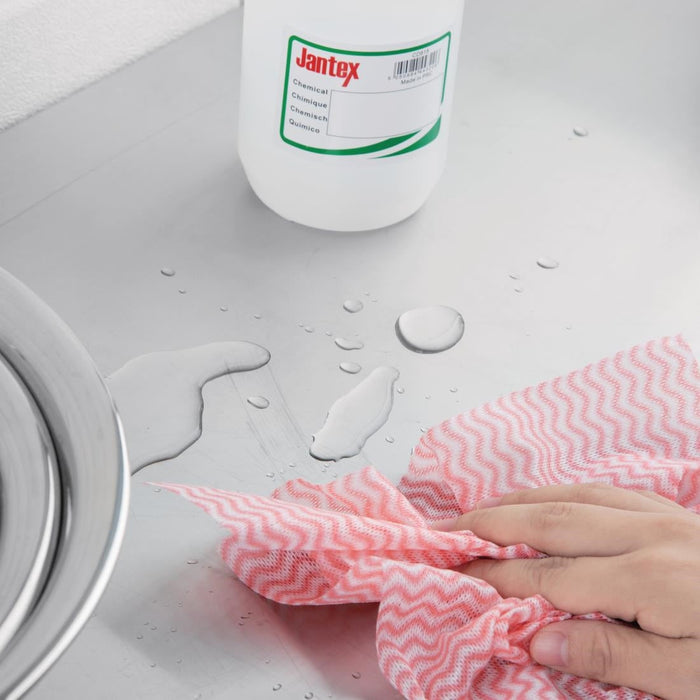 Jantex Non Woven Cloth Red (Roll of 100 Sheets) Jantex