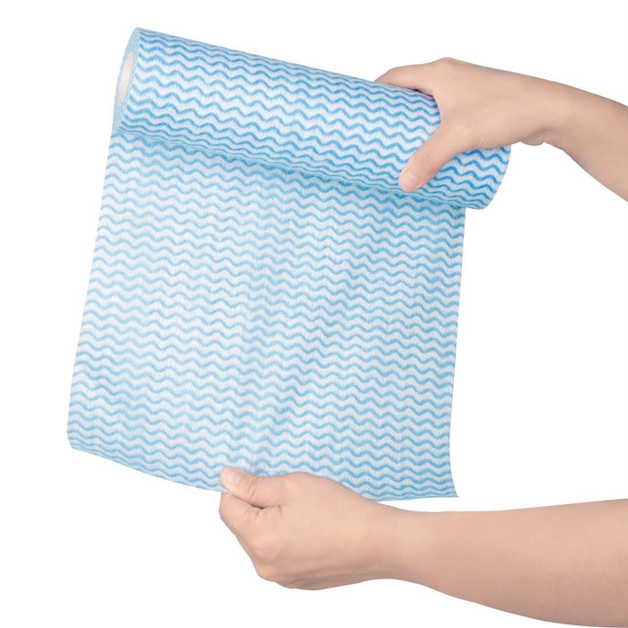 Jantex Non-Woven Cloth Blue (Roll of 100 Sheets) Jantex