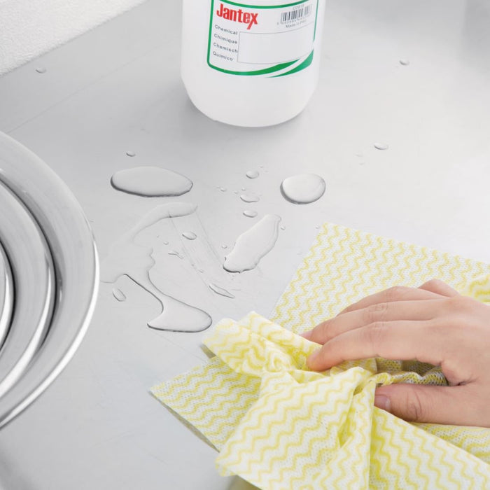 Jantex Non Woven Cloth Yellow (Roll of 100 Sheets) Jantex