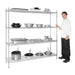 Vogue 4 Tier Wire Shelving Kit 1830x460mm Vogue