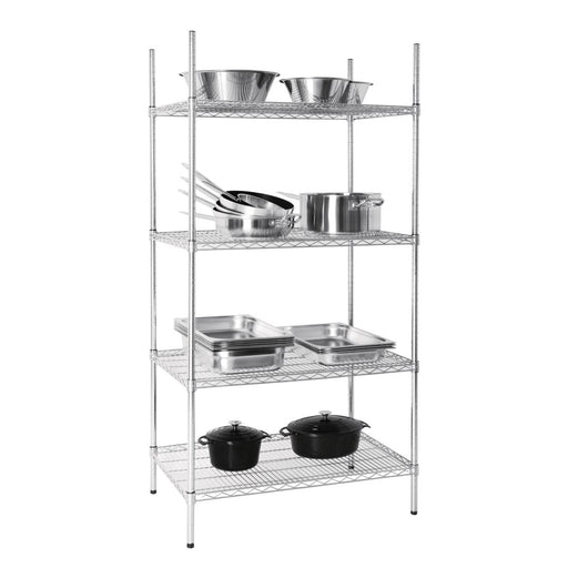 Vogue 4 Tier Wire Shelving Kit 915x610mm Vogue