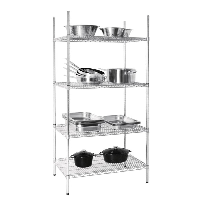 Vogue 4 Tier Wire Shelving Kit 915x610mm Vogue