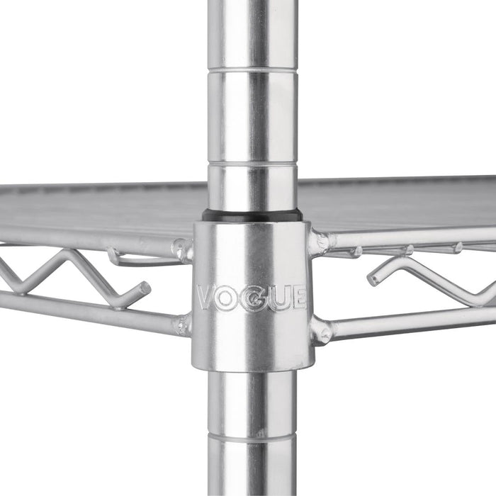 Vogue 4 Tier Wire Shelving Kit 1220x610mm Vogue