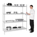 Vogue 4 Tier Wire Shelving Kit 1525x610mm Vogue