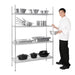 Vogue 4 Tier Wire Shelving Kit 1220x460mm Vogue