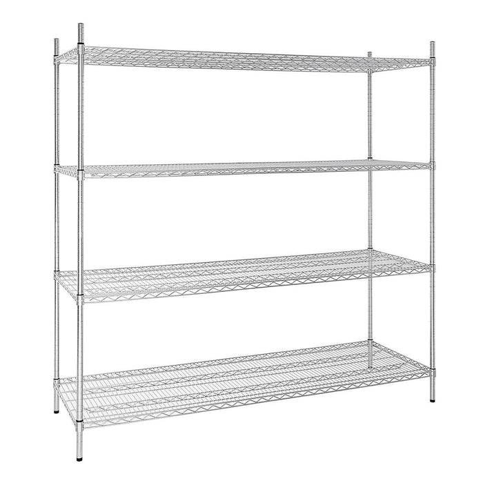 Size: 1853(H) x 1830(W) x 610(D)mm. Material: Galvanised Zinc. Flat packed