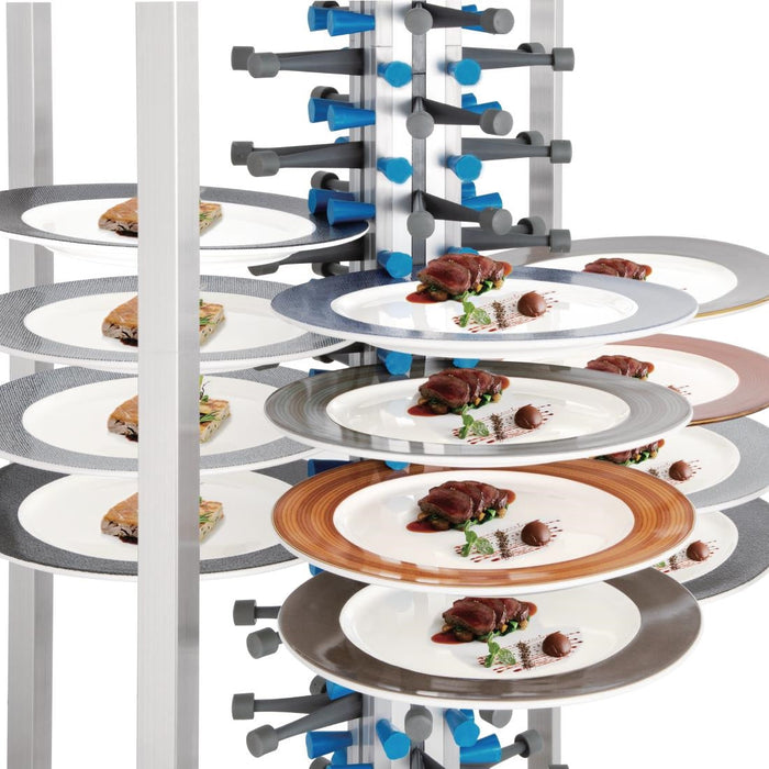 Vogue Mobile Plate Rack 84 Plates Vogue