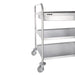 Vogue Stainless Steel 3 Tier Deep Tray Clearing Trolley Vogue