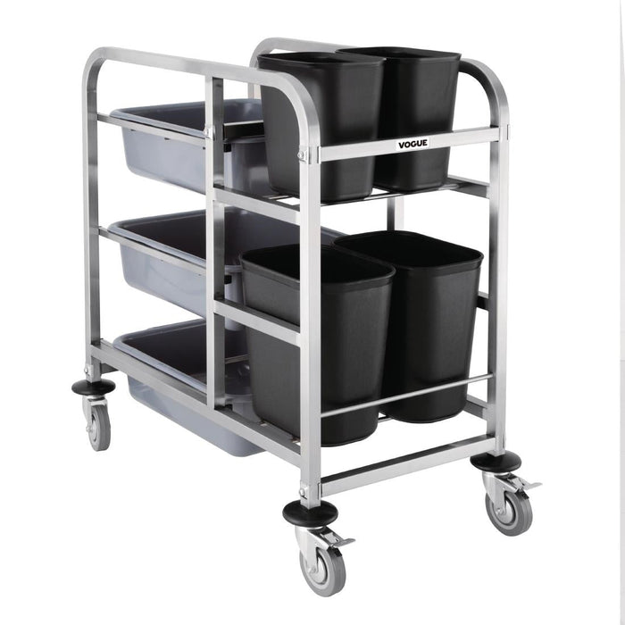 Vogue Stainless Steel Bussing Trolley Vogue