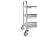Vogue Stainless Steel 3 Tier Clearing Trolley Small Vogue