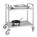 Vogue Stainless Steel 2 Tier Clearing Trolley Small Vogue