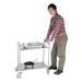 Vogue Stainless Steel 2 Tier Clearing Trolley Small Vogue