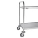 Vogue Stainless Steel 2 Tier Clearing Trolley Small Vogue