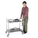 Vogue Stainless Steel 2 Tier Clearing Trolley Medium Vogue