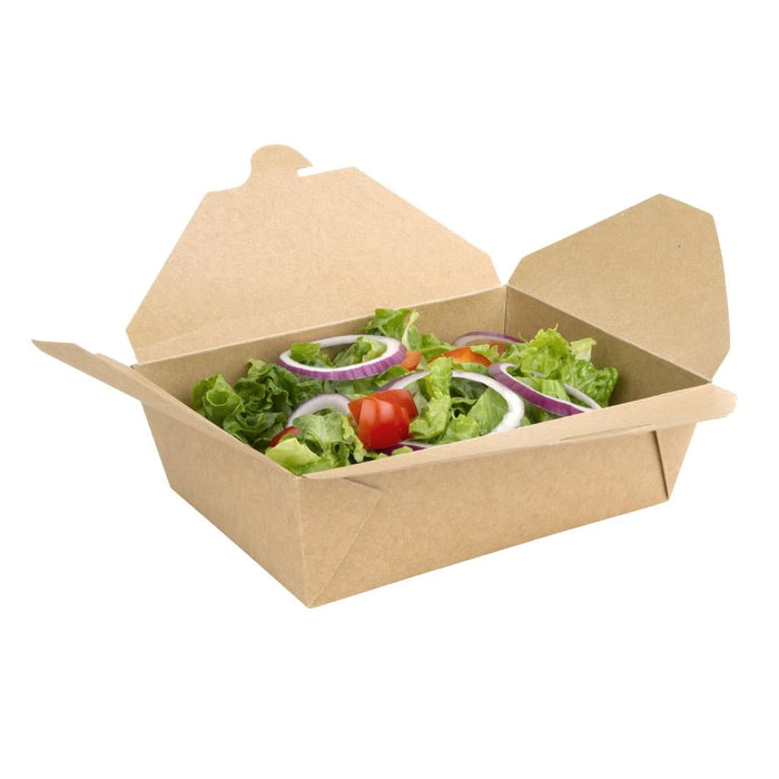 Fiesta Compostable Paperboard Food Cartons 1800ml / 63oz (200 Pack) Fiesta Compostable
