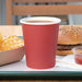 Fiesta Recyclable Single Wall Takeaway Coffee Cups Red 225ml / 8oz (1000 Pack) Fiesta Recyclable