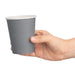 Fiesta Recyclable Coffee Cups Single Wall Charcoal 225ml / 8oz (1000 Pack) Fiesta Recyclable