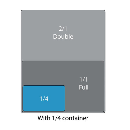 Cambro Polycarbonate 1/4 Gastronorm Tray 150mm Cambro