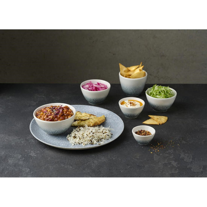 Churchill Studio Prints Raku Topaz Blue Snack Bowl 400ml (12 Pack) Churchill