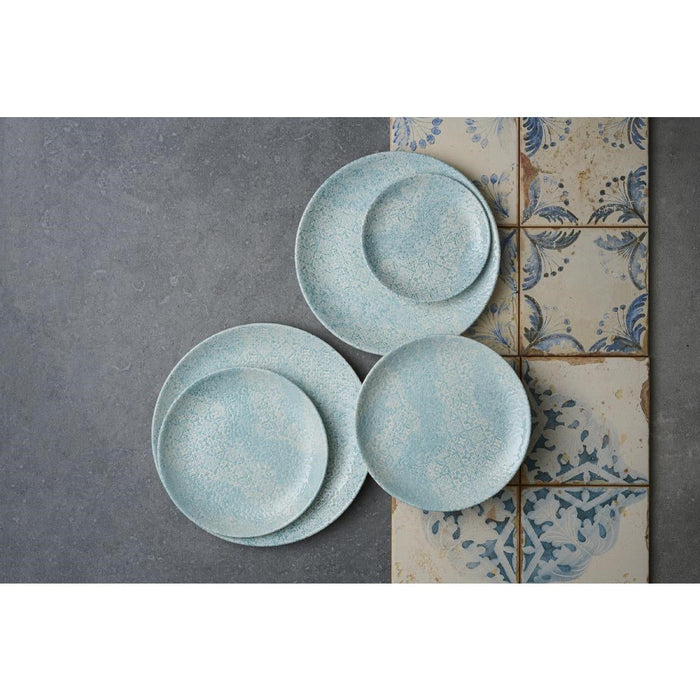 Churchill Vintage Prints Med Tiles Aquamarine Coupe Plate 288mm (12 Pack) Churchill