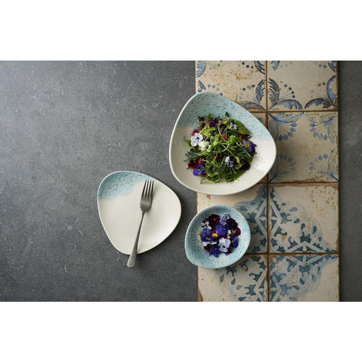 Churchill Vintage Prints Med Tiles Aquamarine Triangle Bowl 185mm (12 Pack) Churchill