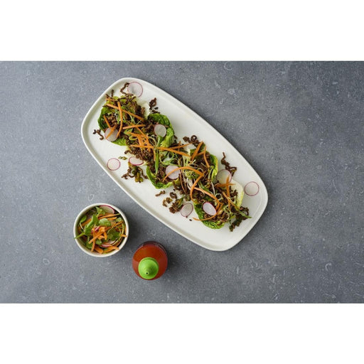 Churchill Chefs' Plates White Walled Oblong Plate 350mm (6 Pack) Churchill