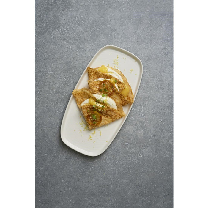 Churchill Chefs' Plates White Walled Oblong Plate 300mm (6 Pack) Churchill