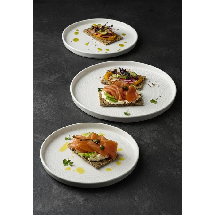 Churchill Isla White Walled Plate 210mm (6 Pack) Churchill