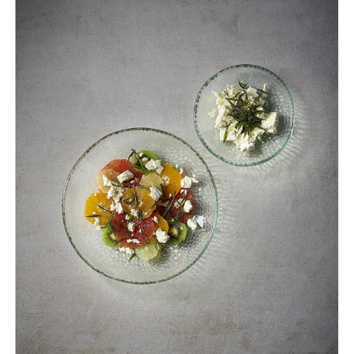 Churchill Isla Glass Clear Organic Glass Plate 225mm (6 Pack) Churchill