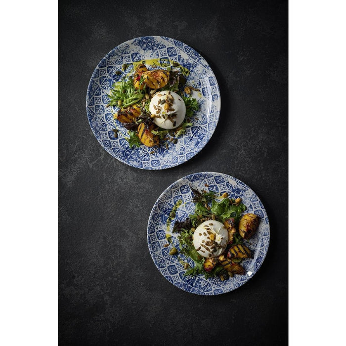 Dudson Makers Collection Porto Blue Coupe Plate 185mm (12 Pack) Dudson