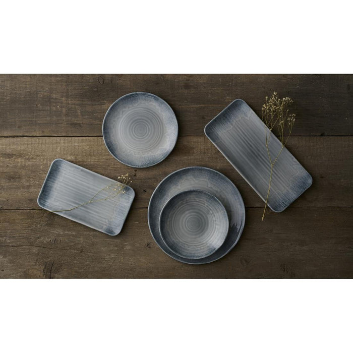 Dudson Harvest Flux Grey Organic Rectangular Platter 215mm (6 Pack) Dudson