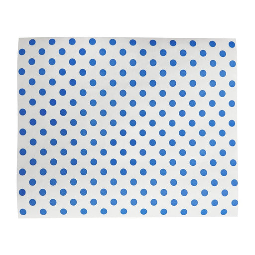 Fiesta Compostable Burger Wraps Blue Dot 250x200mm (200 Pack) Fiesta Compostable