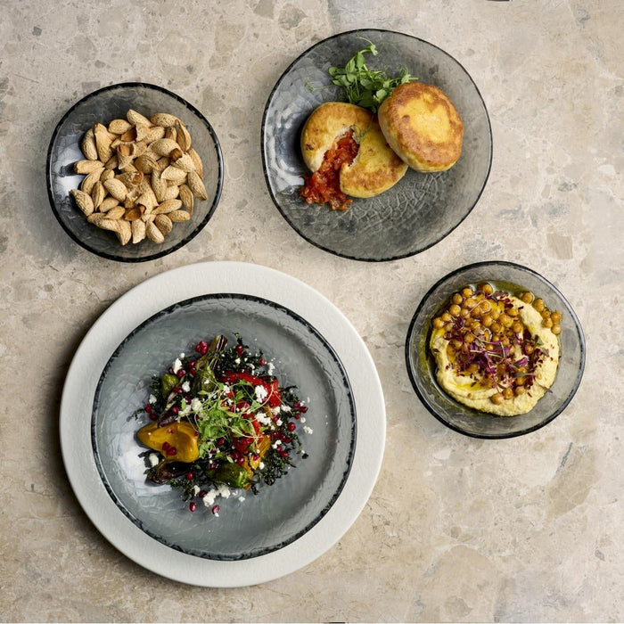 Churchill Viana Organic Glass Plates Dusk 295mm (6 Pack) Churchill