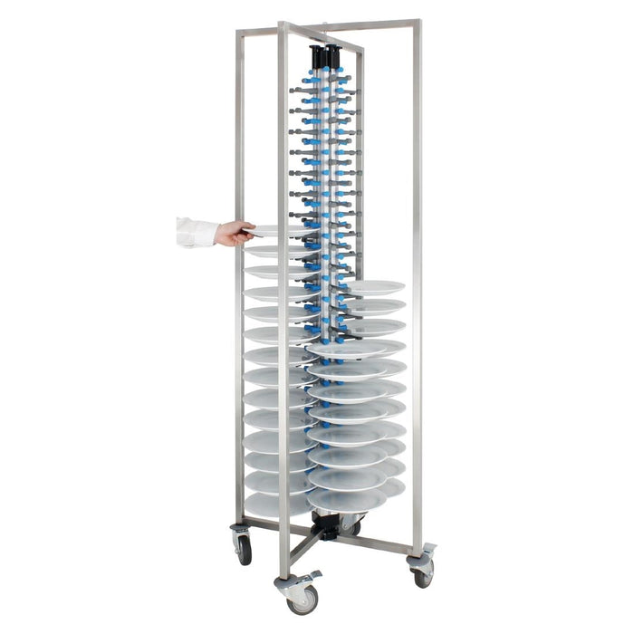 Vogue Mobile Plate Rack 84 Plates Vogue
