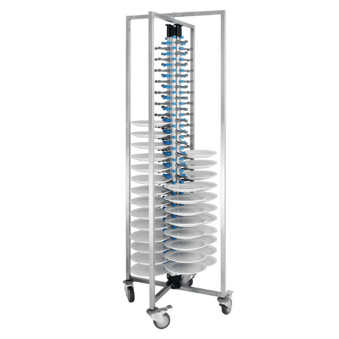 Vogue Mobile Plate Rack 84 Plates Vogue