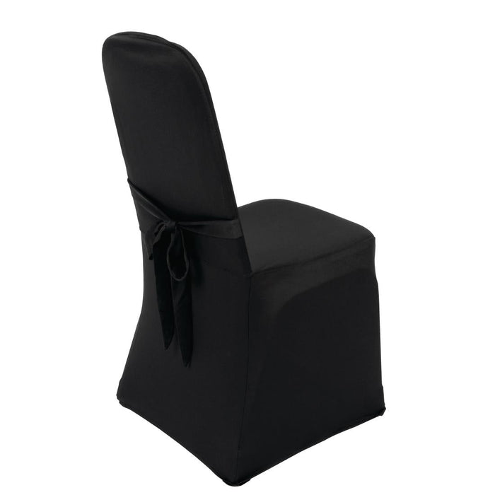 Bolero Banquet Chair Cover Black Bolero