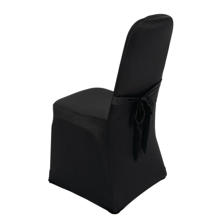 Bolero Banquet Chair Cover Black Bolero