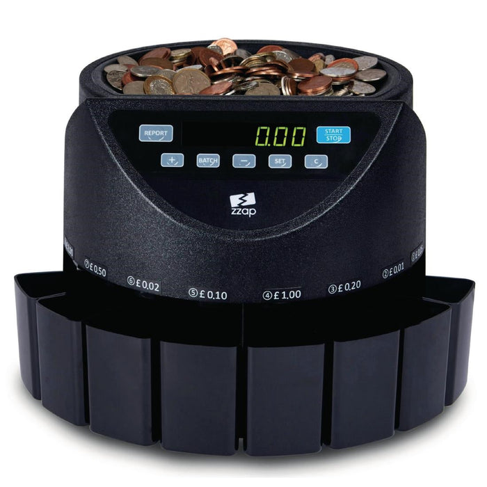 ZZap CS20 Coin Counter & Sorter 220 coins/min Zzap