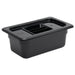 Vogue Polycarbonate 1/4 Gastronorm Container 100mm Black Vogue