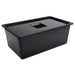 Vogue Polycarbonate 1/1 Gastronorm Container 200mm Black Vogue