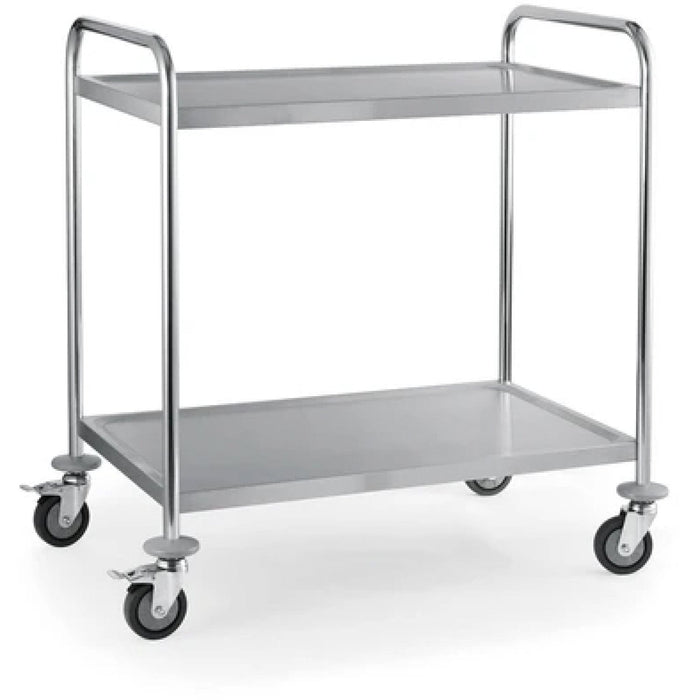Commercial Serving/Service/Clearing Trolley Stainless Steel 2 Tier 950x500x940mm |  19017 Makfry