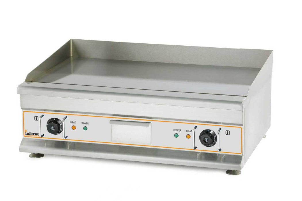 Infernus Premium Heavy Duty 75cm Chrome Top Griddle – 3+3kW Canmac Catering Equipment