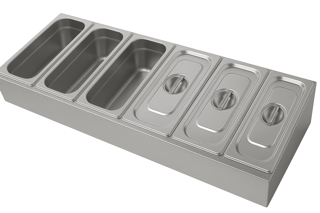 Infernus 6 x 1/3 GN Pan Stainless Steel Preparation Station – 1200mm Canmac Catering Equipment