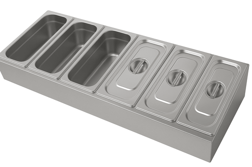 Infernus 6 x 1/3 GN Pan Stainless Steel Preparation Station – 1200mm Canmac Catering Equipment