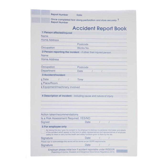 HMSO Accident Report Book A4 Reliance Medical